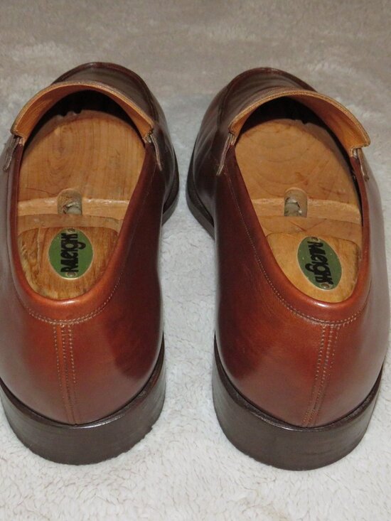 E. Vogel Bespoke Mahogany Calf Leather Split Toe Penny Loafer 11 EE main image 9